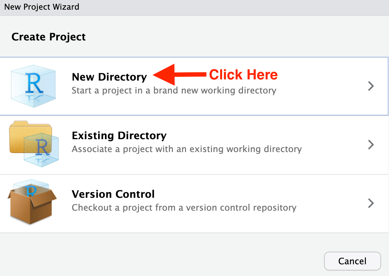 Figure 4.1: New Project Wizard- Create Project